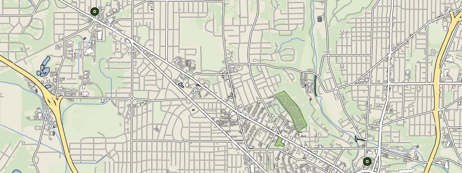 Map of Akron