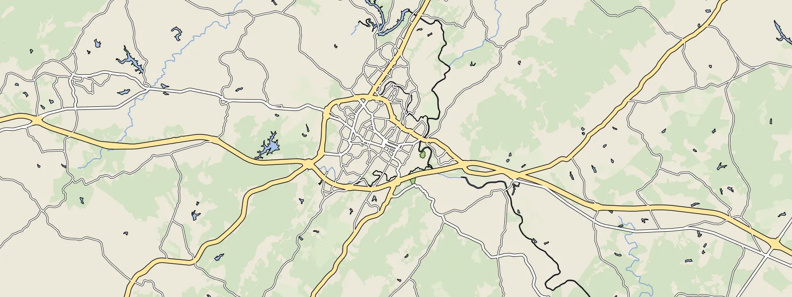 Map of Charlottesville