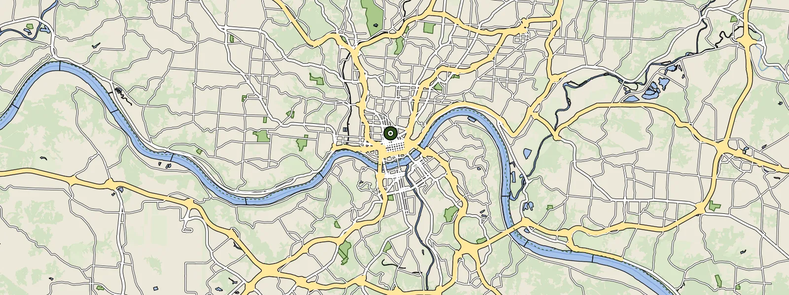 Map of Cincinnati