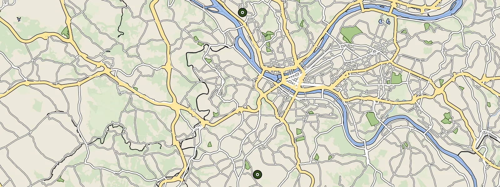Map of Pittsburgh