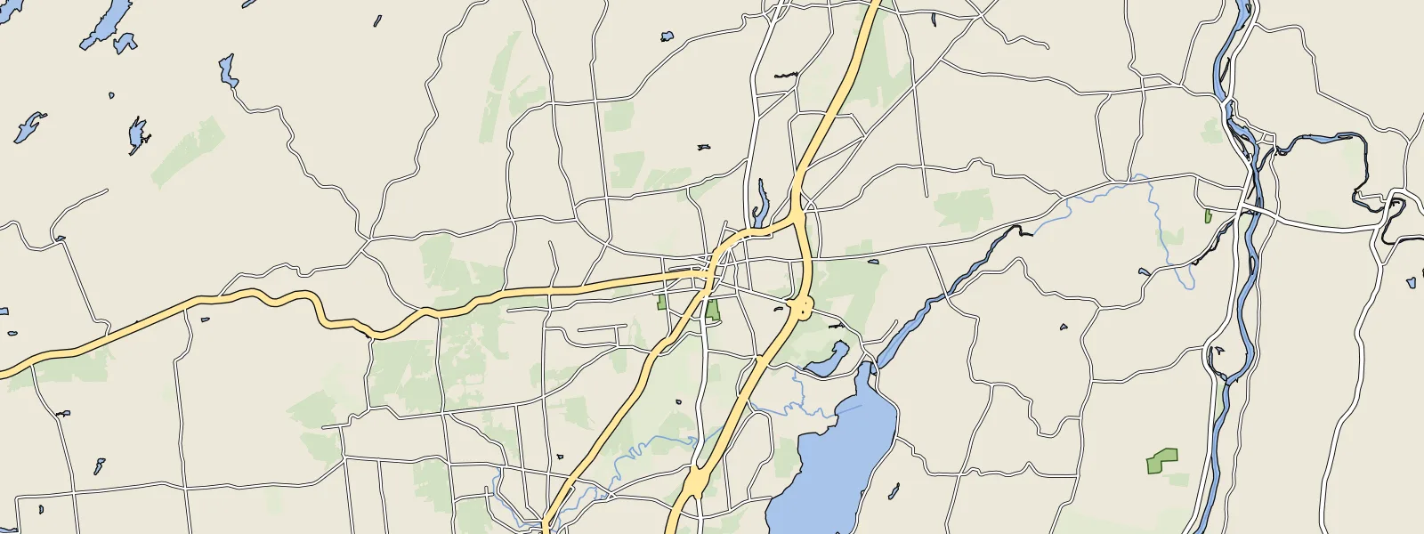 Map of Saratoga Springs
