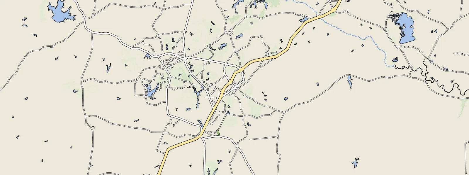 Map of Southern Pines