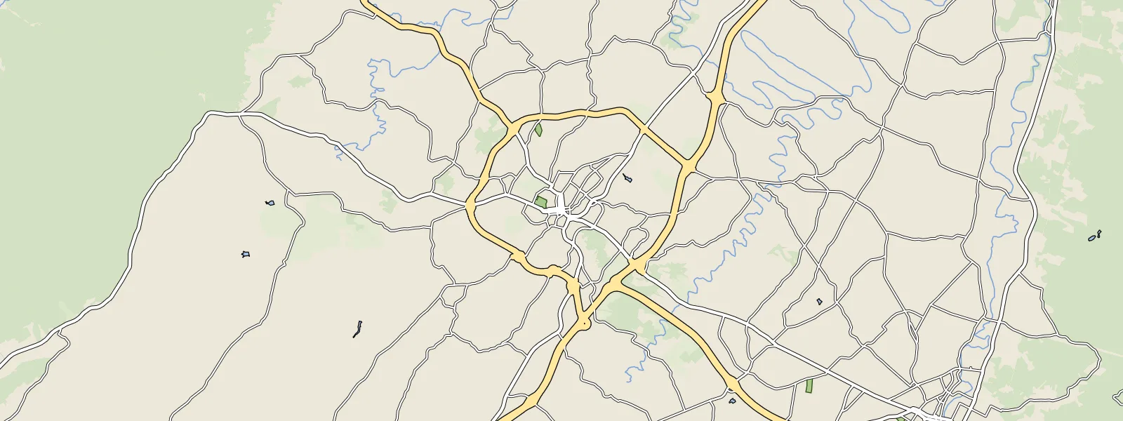 Map of Staunton
