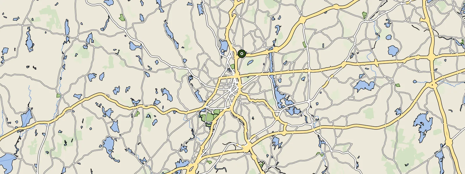 Map of Worcester