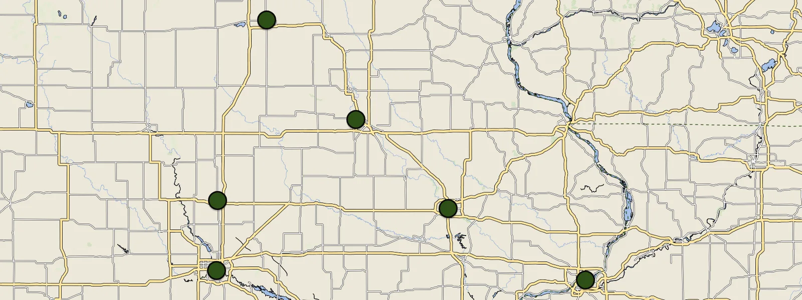 Map of Iowa