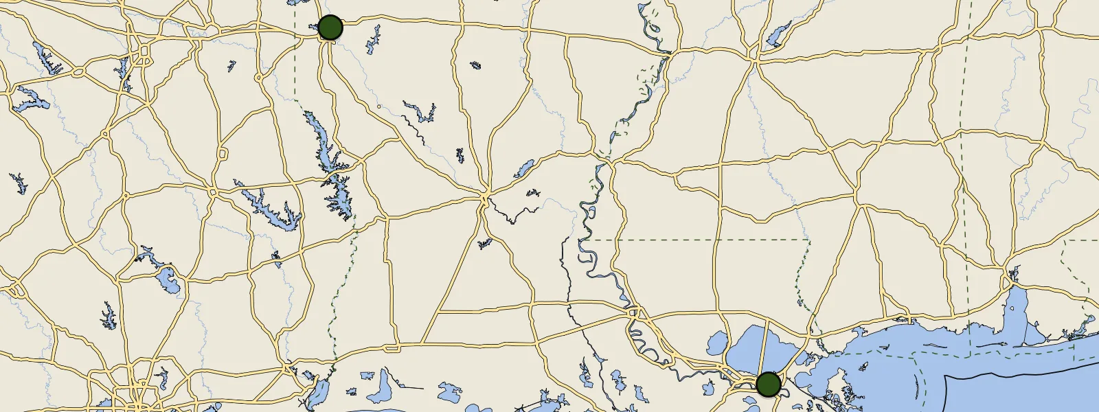 Map of Louisiana