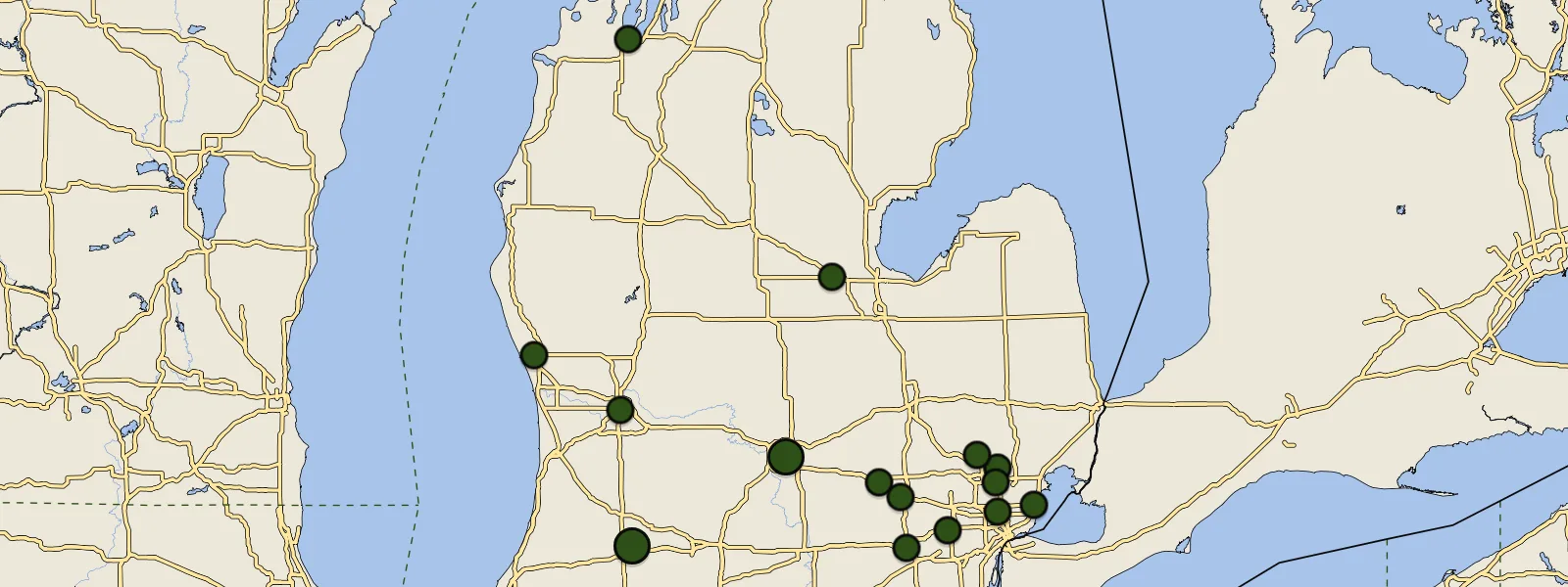 Map of Michigan