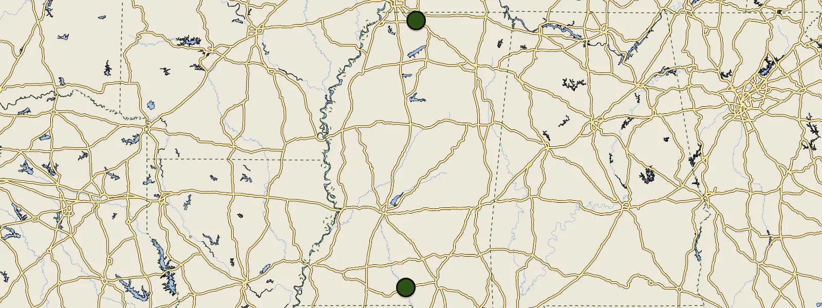 Map of Mississippi