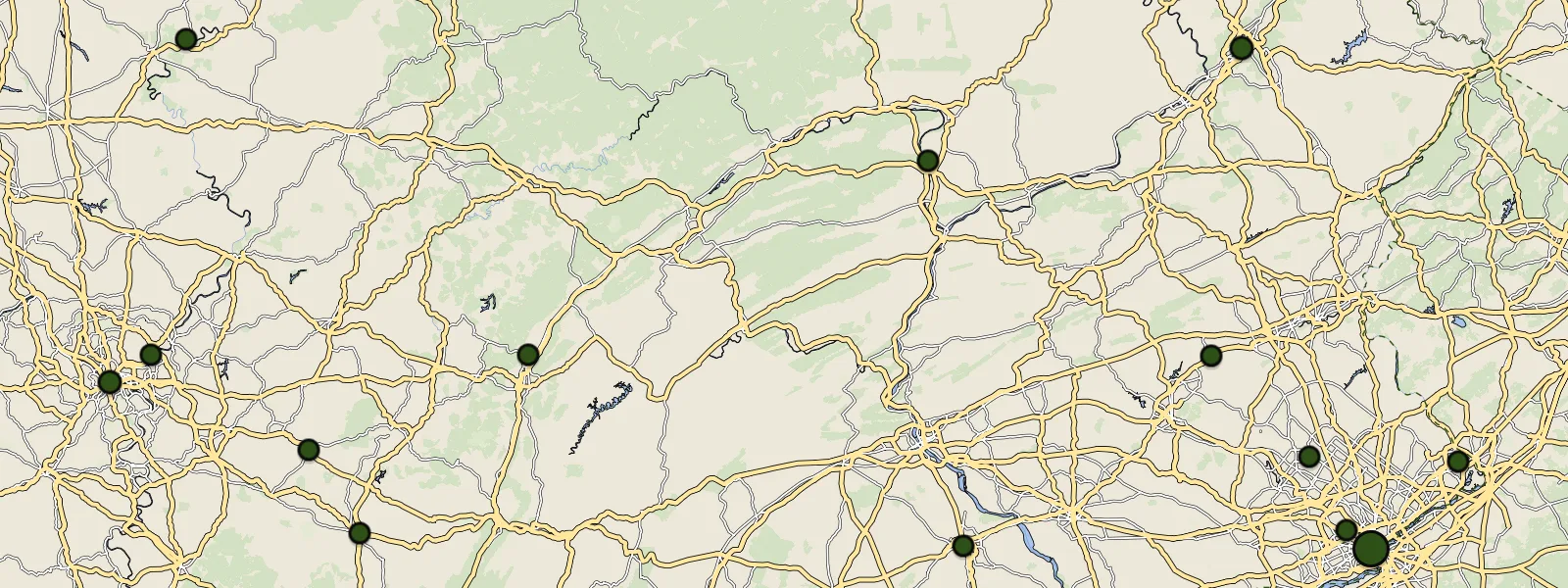 Map of Pennsylvania