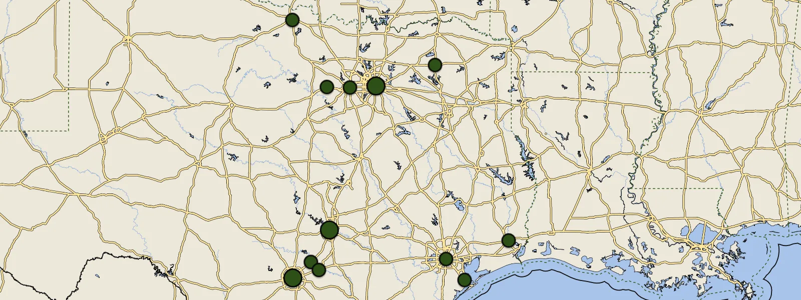 Map of Texas