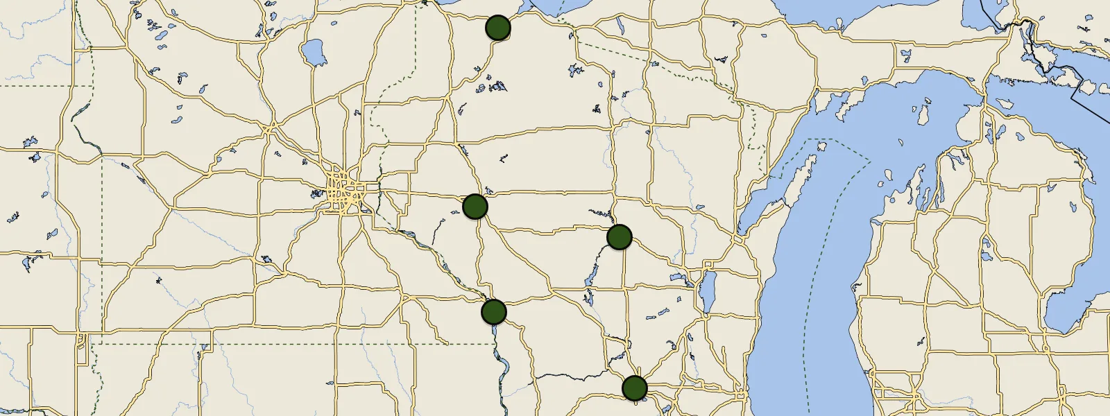Map of Wisconsin